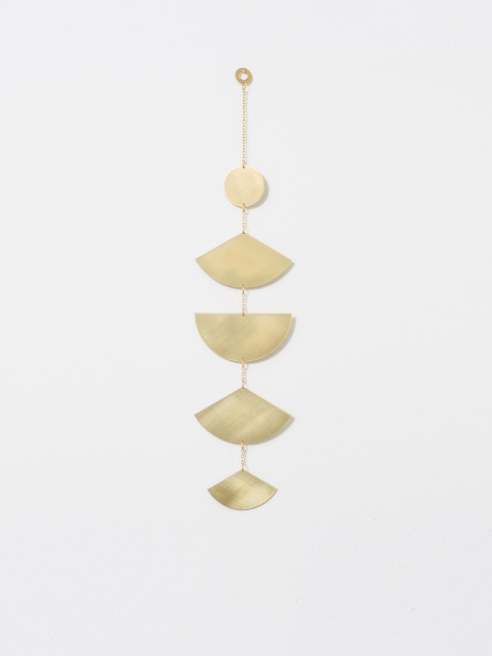 Circle & Line Aurora Brass Wall Hanging Geometric Modern Decor